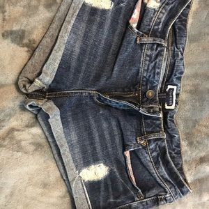 Denim shorts